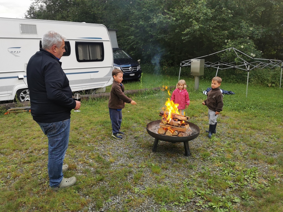 Campingtour 1 auf dem Campadi in Trun
