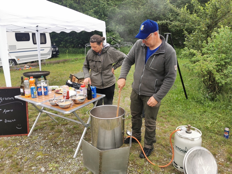 Campingtour 1 auf dem Campadi in Trun